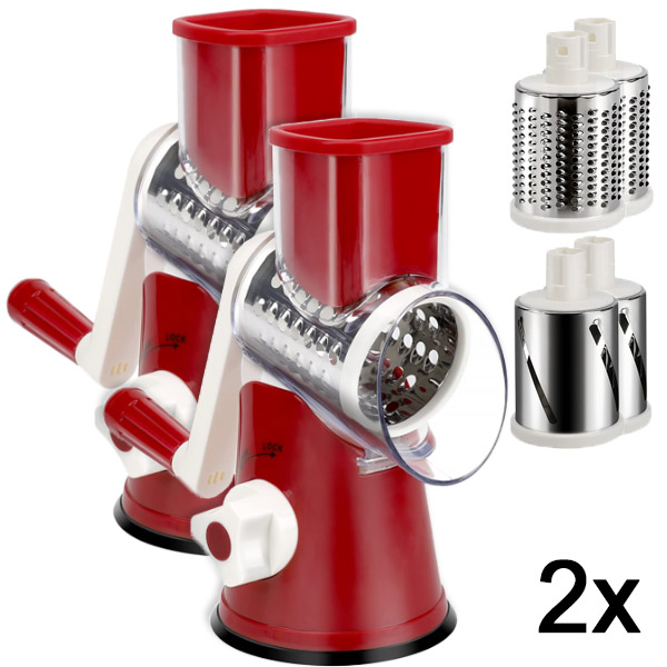2x 3-in-1 Gemüseschneider-Scheibenschneider-Zerkleinerer | CUTERO