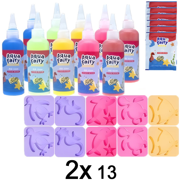 2x Kinder-wasserspielzeug-maker-set (13 teile) | GELPLI