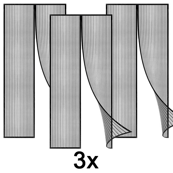 3x Magnetisches Moskitotürnetz | INSECTPROTECT