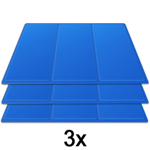 3x Haustier-Kühlmatte – 90 x 50 cm, kein Strom oder Wasser erforderlich | PAWCHILL