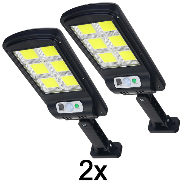 2x Solar-Bewegungslicht – 48 LED, IP65, 3 Modi, Fernbedienung | SENSLED