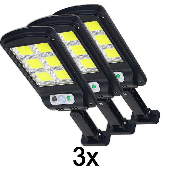 3x Solar-Bewegungslicht – 48 LED, IP65, 3 Modi, Fernbedienung | SENSLED