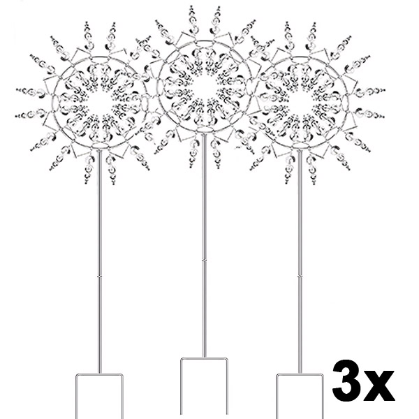 3x Kinetische Windmühle für den Gartenzauber | WINDARA