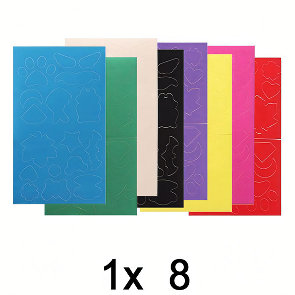 1x Aufklebbare stoffreparaturpflaster (8x mehrere farben) | ZAKRPKA