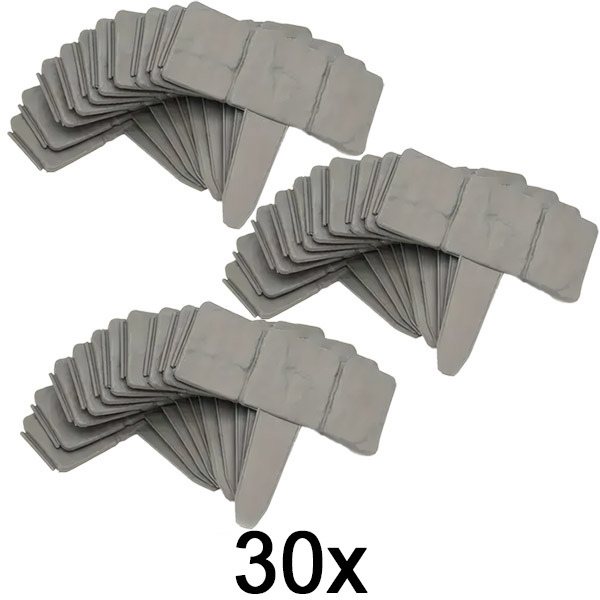3x Steinartige Gartenumrandung (10 Stk.) | MINIFENCE