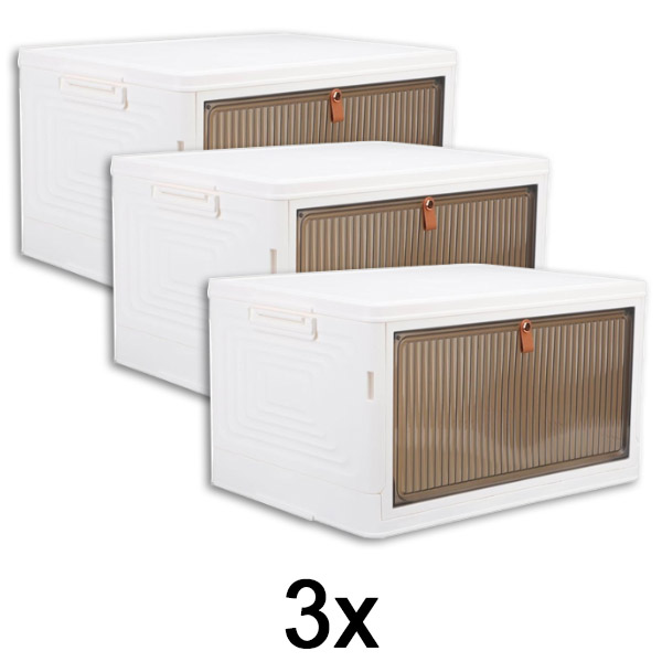 3x Aufbewahrungsbox mit Deckel | ORGABOX