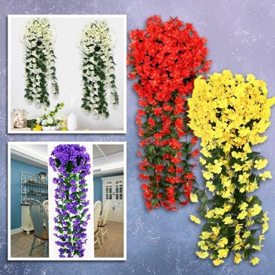 Lebensechter, künstlicher, hängender Blumenstrauß | HANGROSE