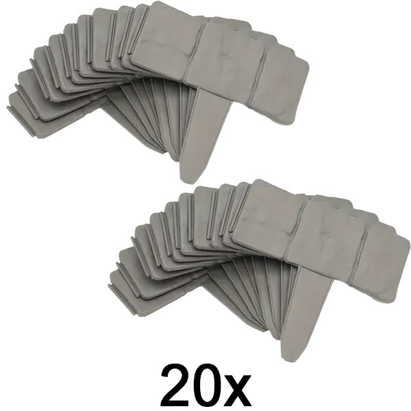 2x Steinartige Gartenumrandung (10 Stk.) | MINIFENCE